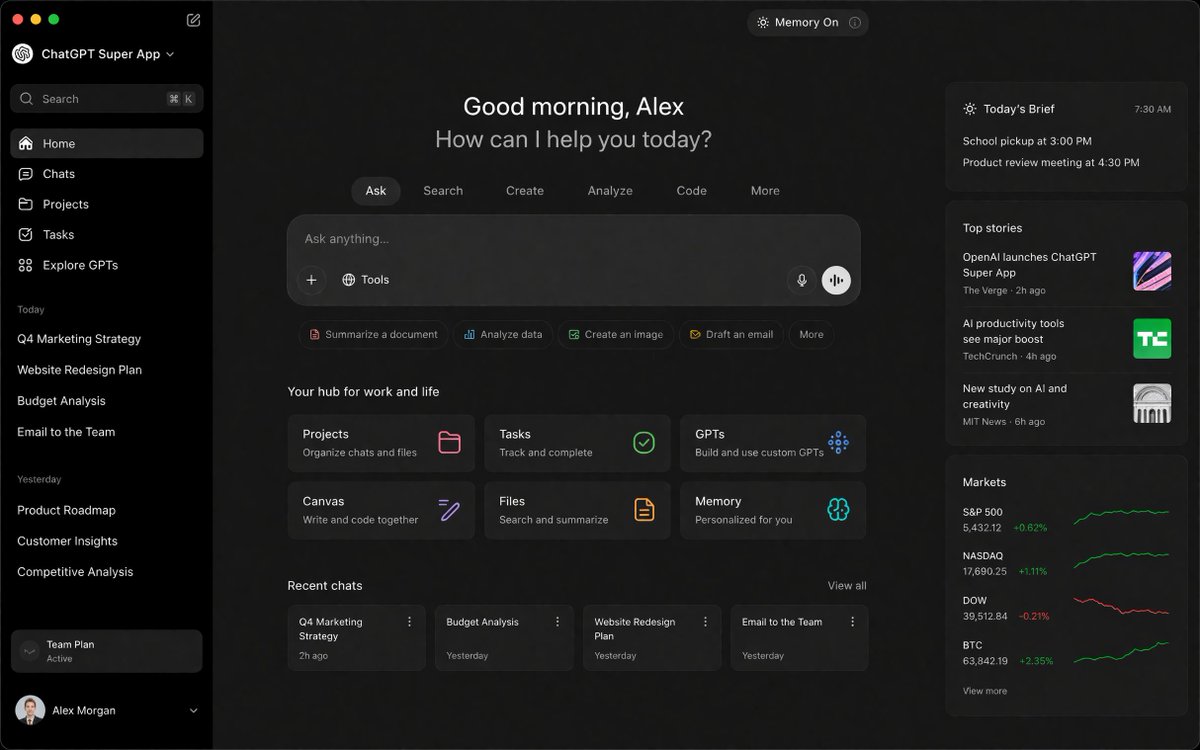 ChatGPT 界面截图