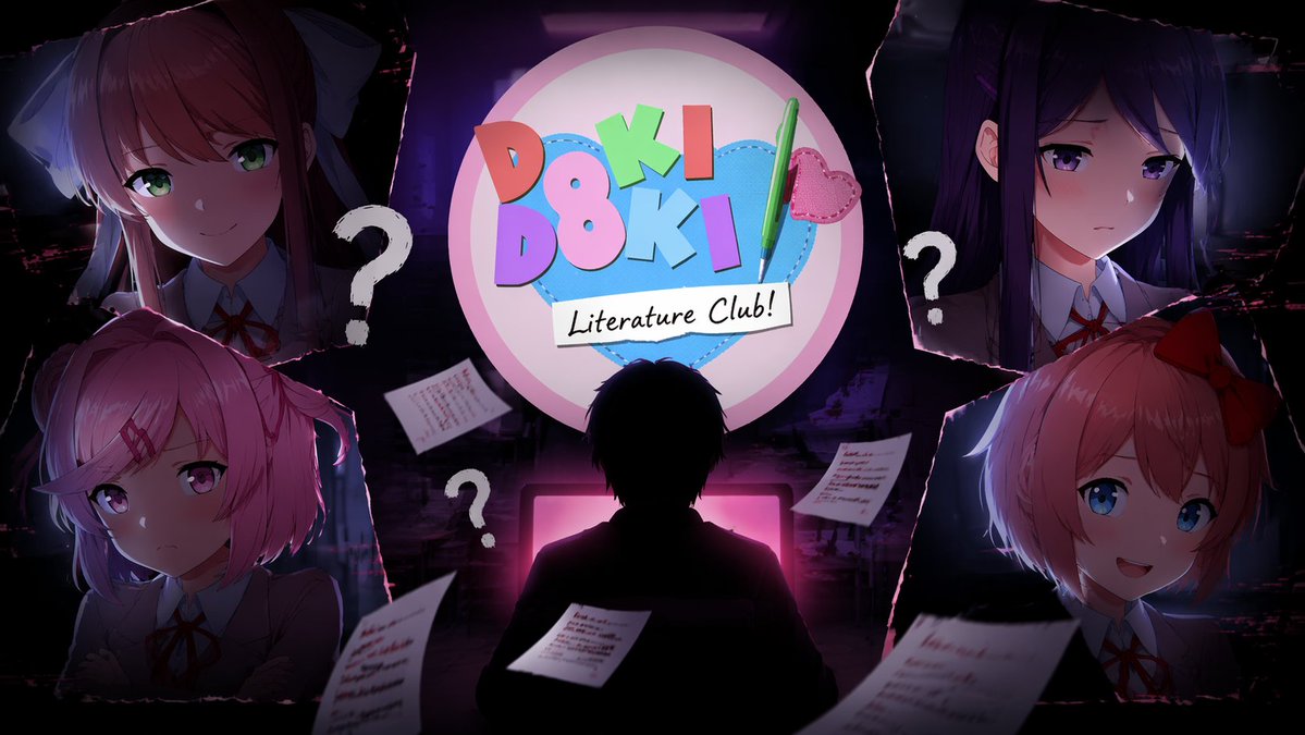 动漫视觉小说拼贴海报