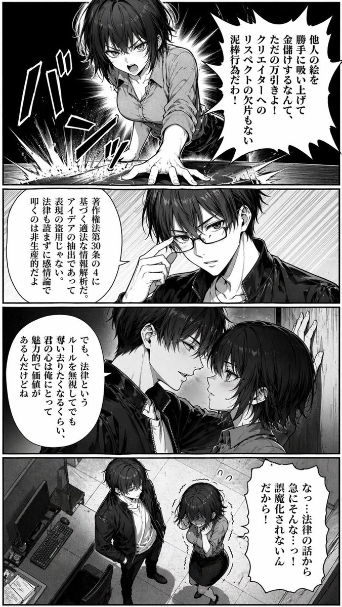 办公室漫画冲突（已打码）