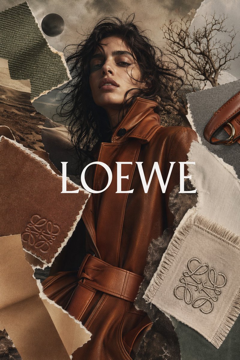 奢华时尚撕纸拼贴广告