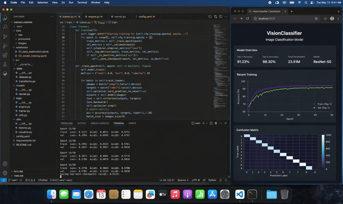 超写实 ML 开发者桌面
