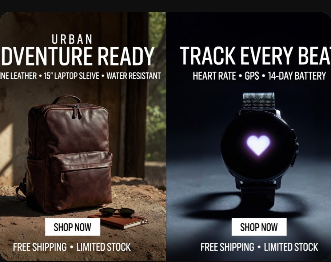 分屏产品广告海报