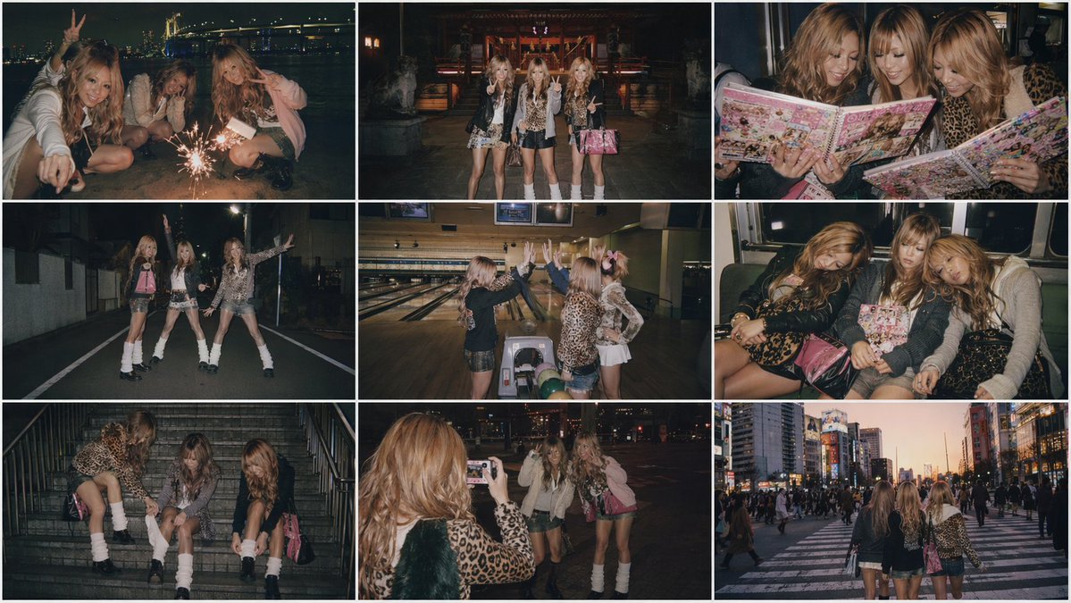 怀旧日系辣妹风格九宫格图片