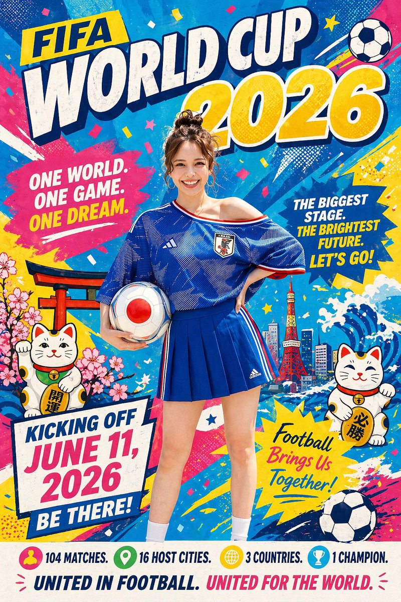 极简风格世界杯海报