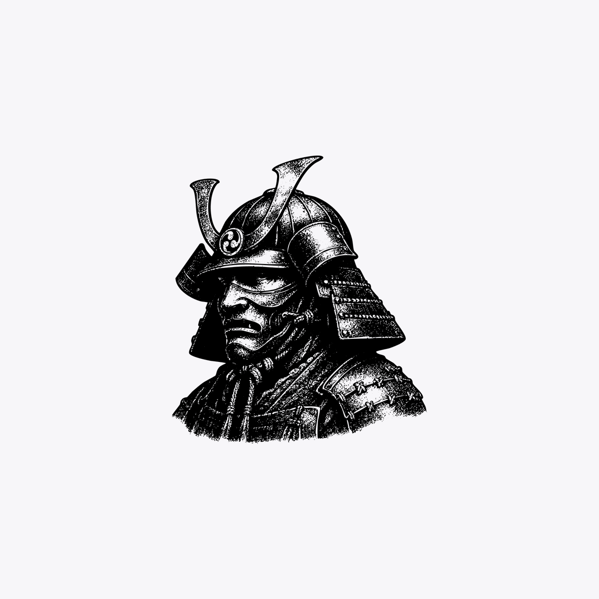 审查风格武士雕刻