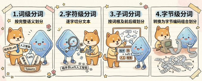 可爱的四格分词科普信息图