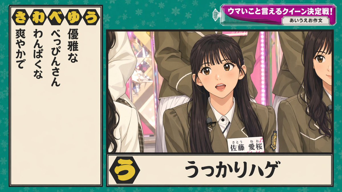 日本综艺节目问答屏幕