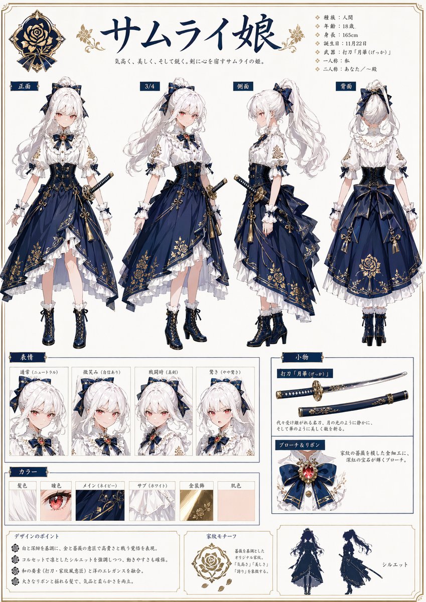 武士公主角色设定集