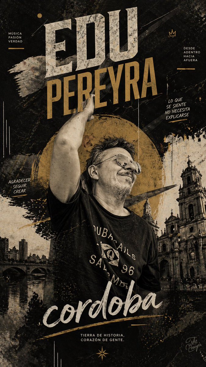 科尔多瓦 (Córdoba) 粗粝质感音乐海报