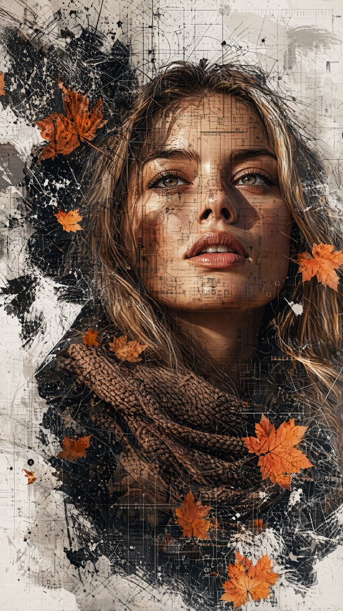 解构主义高定拼贴肖像