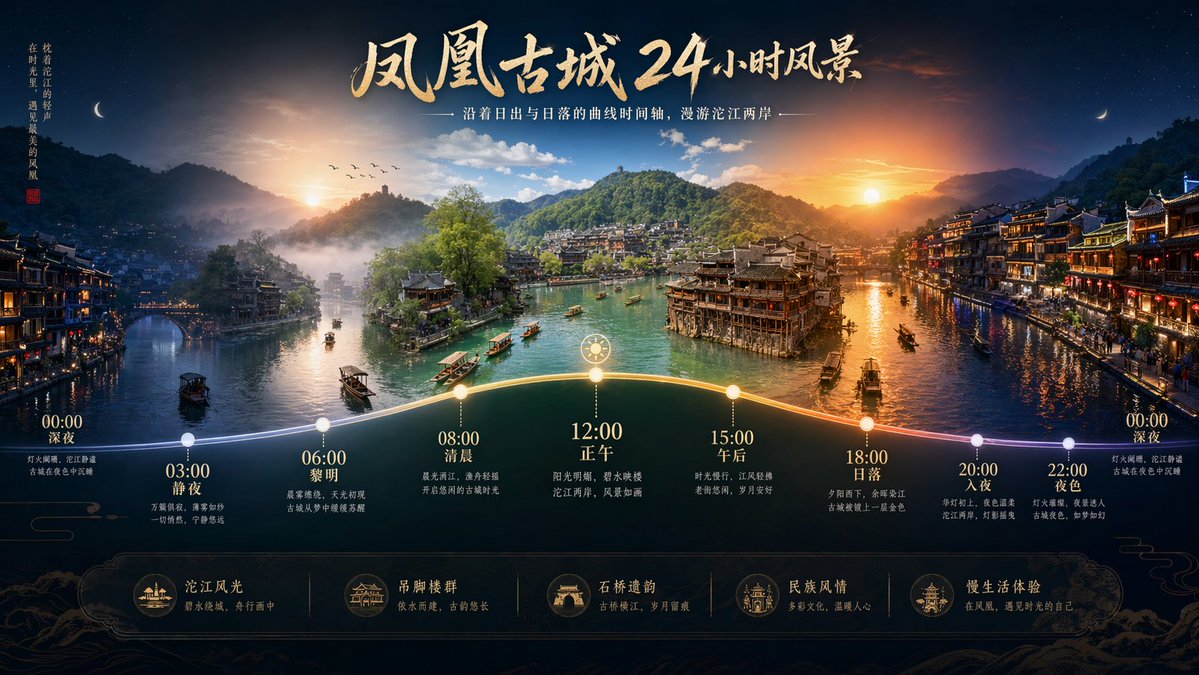 延时摄影时间轴风景提示词