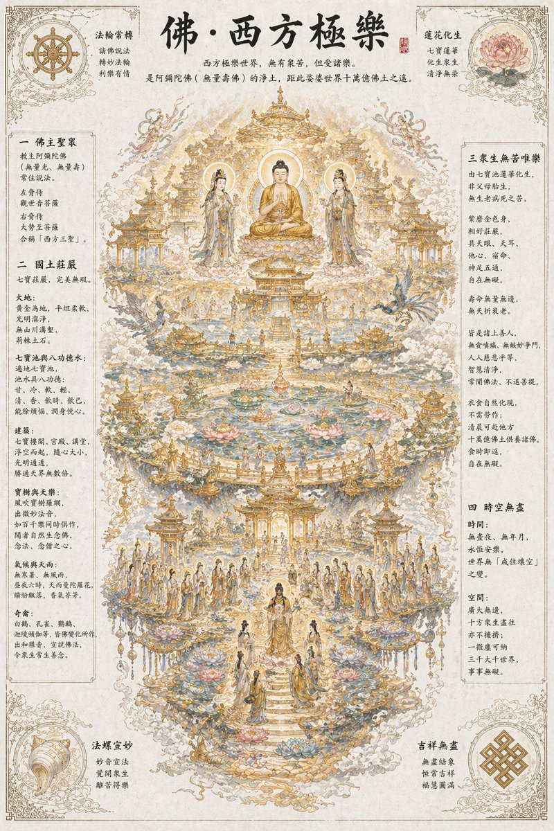 空灵的佛教净土场景