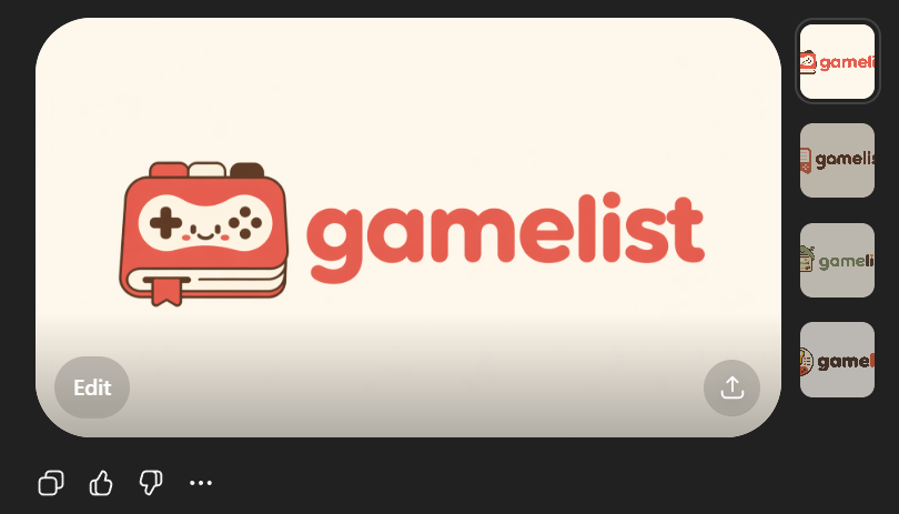 可爱的 Gamelist 应用 Logo 样机