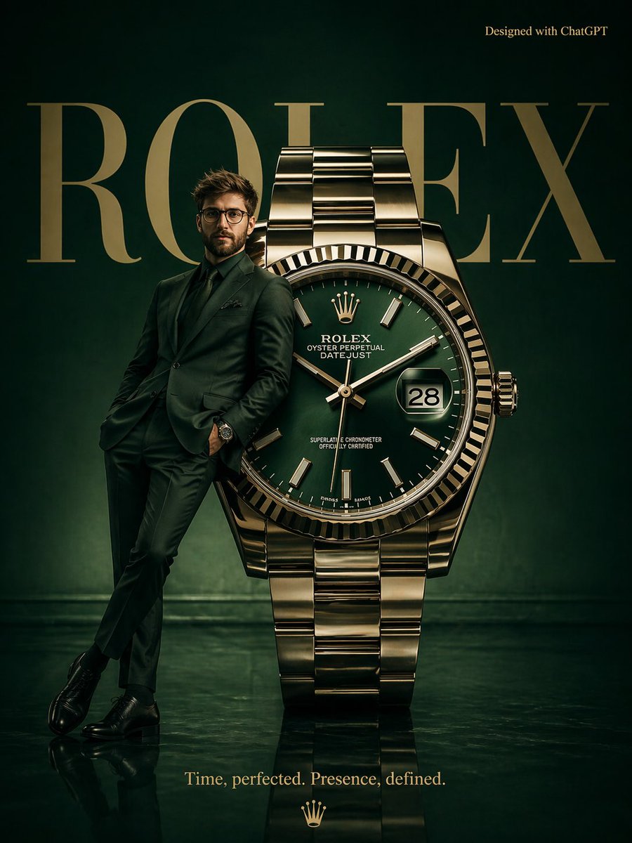 超现实主义 Rolex 广告海报