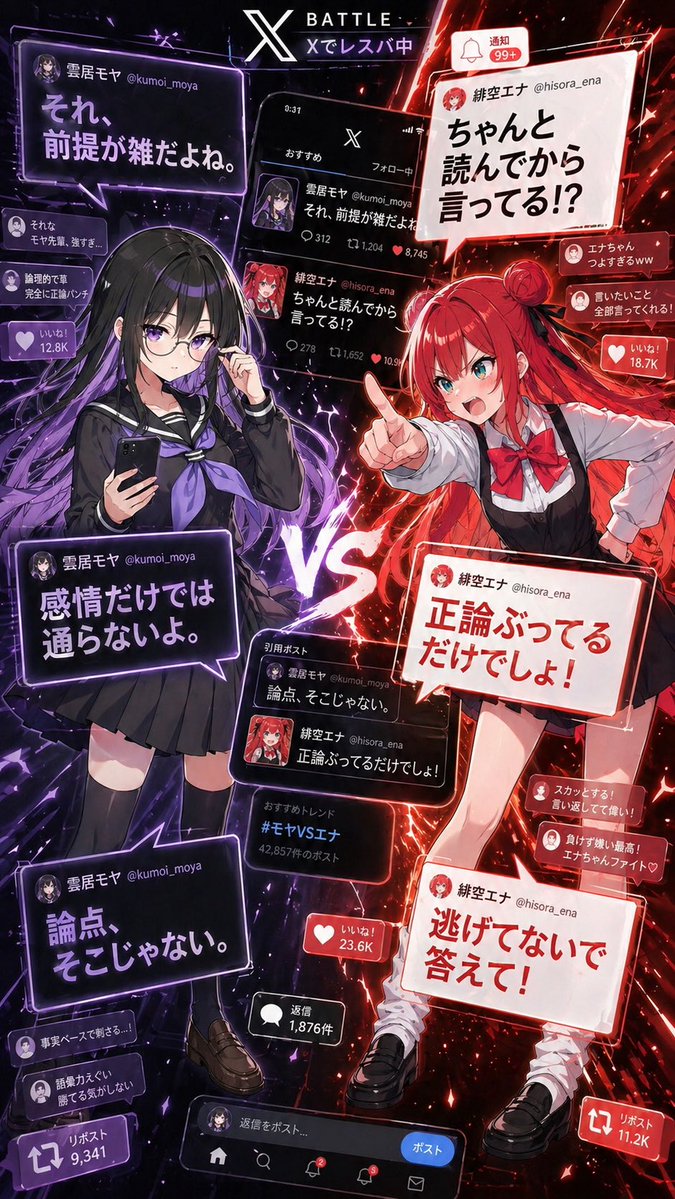 动漫 X 平台对战海报