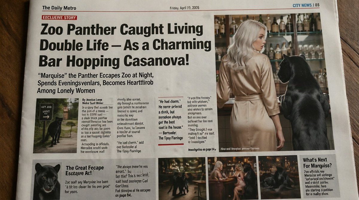 荒诞小报黑豹新闻头版